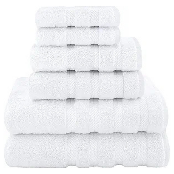 6-Piece American Soft Linen Luxury Towel Set