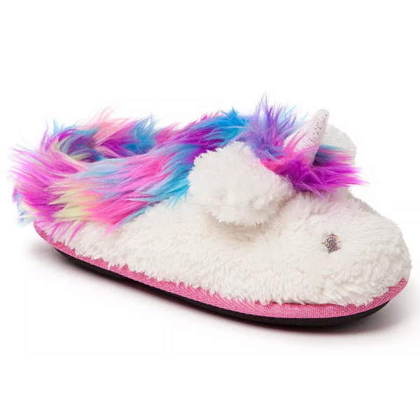 Dearfoams Unicorn Girls' Slippers (Various Size)