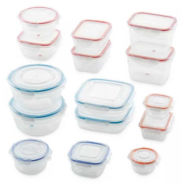 30-Piece LocknLock Color Matching Food Storage Container Set