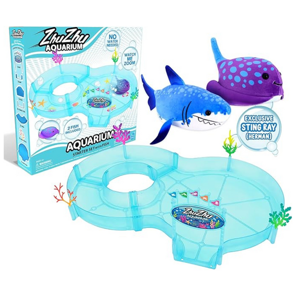 Zhuzhu Aquarium Starter Set With 2 Fish