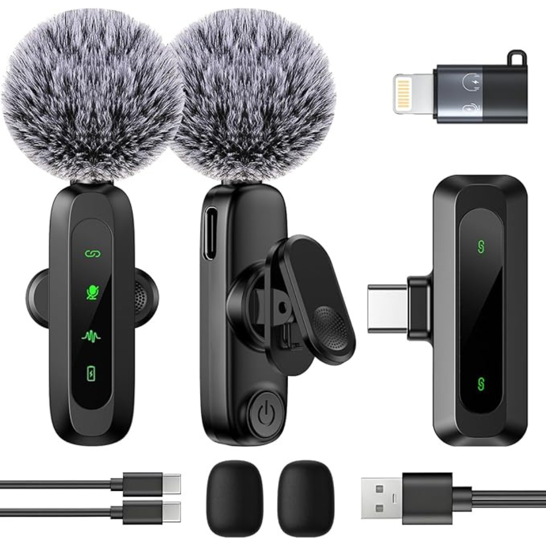 Professional Wireless Lavalier Microphone For Cellphones