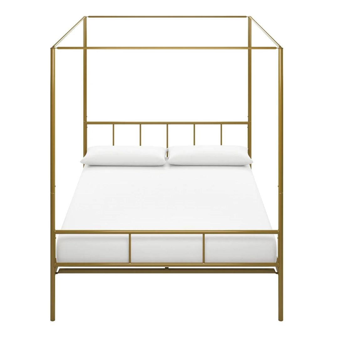 Novogratz 4195239N Marion Metal Canopy Platform Queen Bed Frame