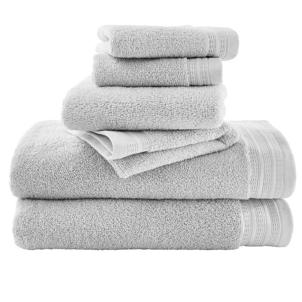 6-Piece Hotel Style Egyptian Cotton Tencel Lyocell Bath Towel Set