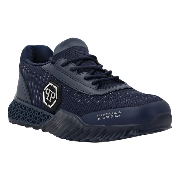 Philipp Plein Men's Runner Hexagon Sneakers (Dark Blue)