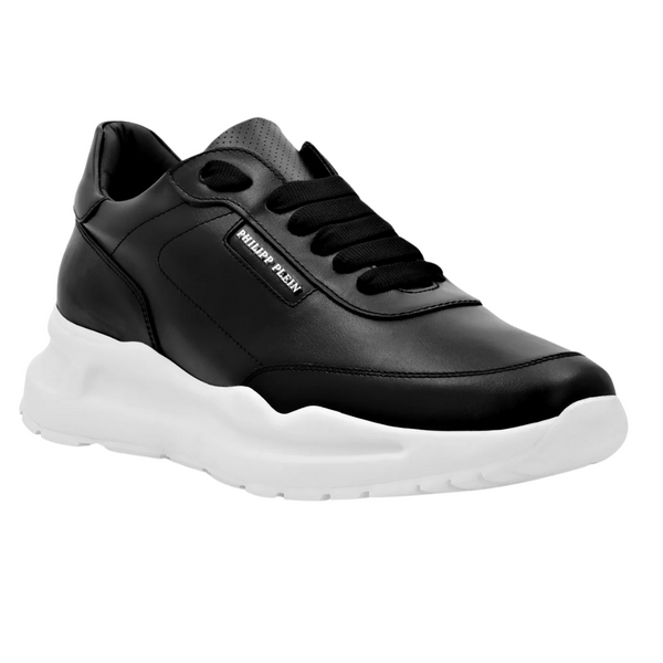 Philipp Plein Men's TM Runner Leather Sneaker (Black)