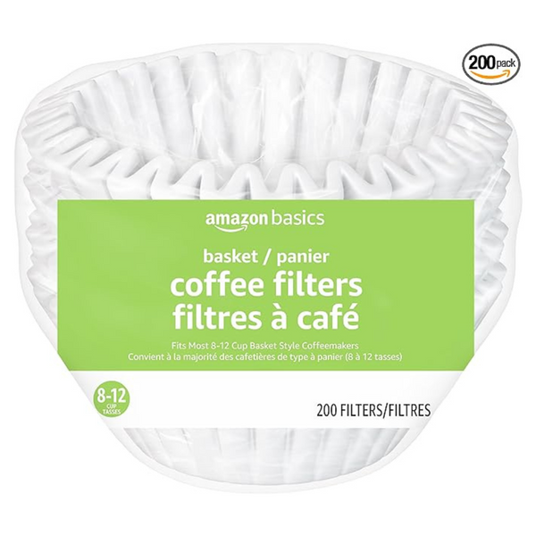 200-Count Amazon Basics Basket Coffee Filters