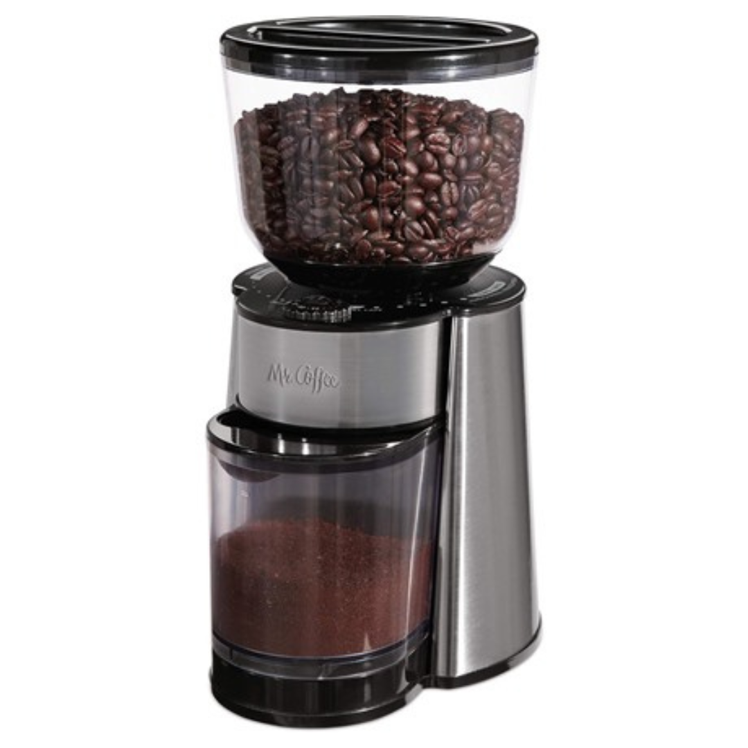 Mr. Coffee Automatic Burr Mill Coffee Grinder With 18 Custom Grinders