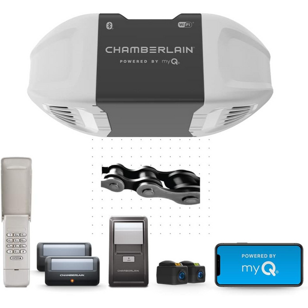 Chamberlain C2405 MYQ Smart 1/2 HP Chain Drive Garage Door Opener