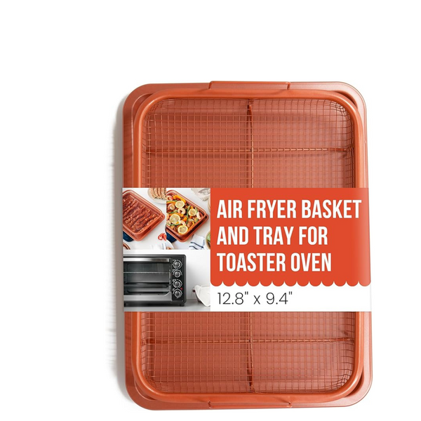 2-Piece Chef Pomodoro Air Fryer Basket (12.8" x12.4")