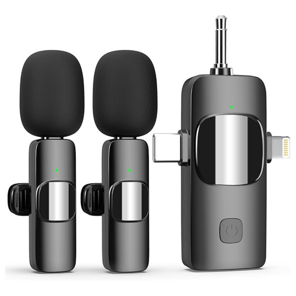 3 In 1 Professional Wireless Lavalier Microphone