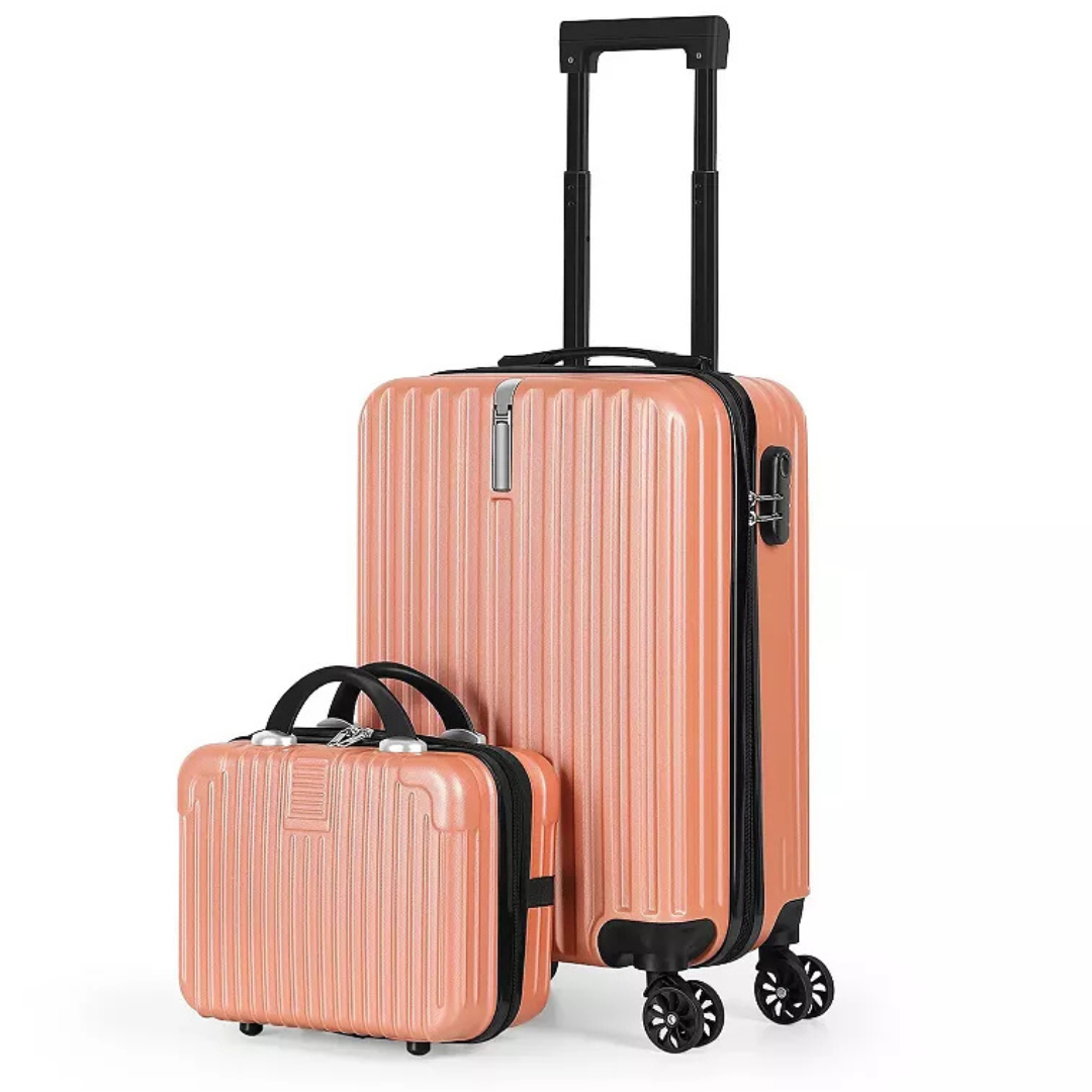 Hikolayae Value Pack 2-Piece Hardside Spinner Luggage Set