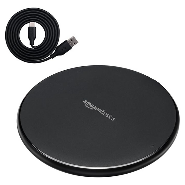 Amazon Basics 15W Qi Certified Wireless Phone Charger Pad