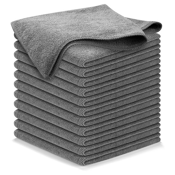 12-Pack Usanooks 12.5" x 12.5" Absorbent Microfiber Cleaning Cloth