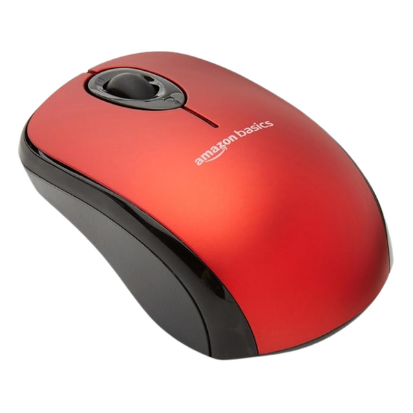 Amazon Basics 2.4 GHz Optical Wireless Mouse With USB Receiver