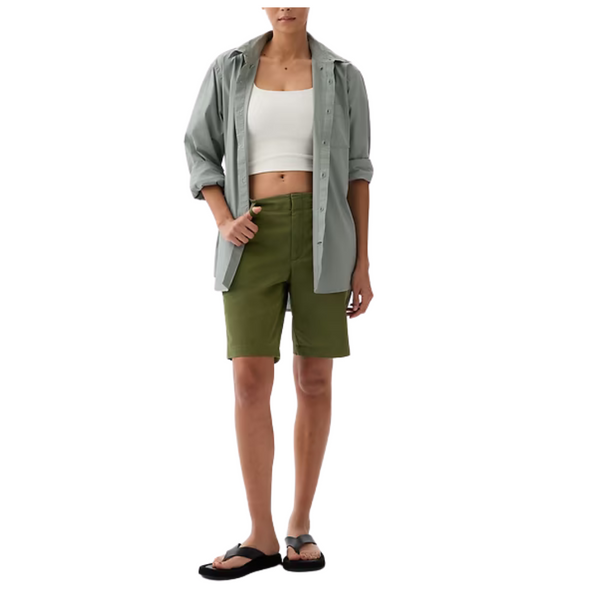 Gap Factory Women's 9" Downtown Khaki Bermuda Shorts