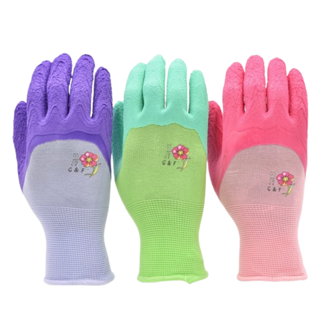 3-Pack G & F Women's Gardening Gloves With Micro Foam Coating