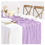 Lilac Gauze 10ft Table Runner