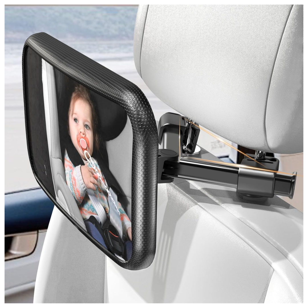 360-degree Rotation Quick And Easy To Install Baby Car Seat Mirror