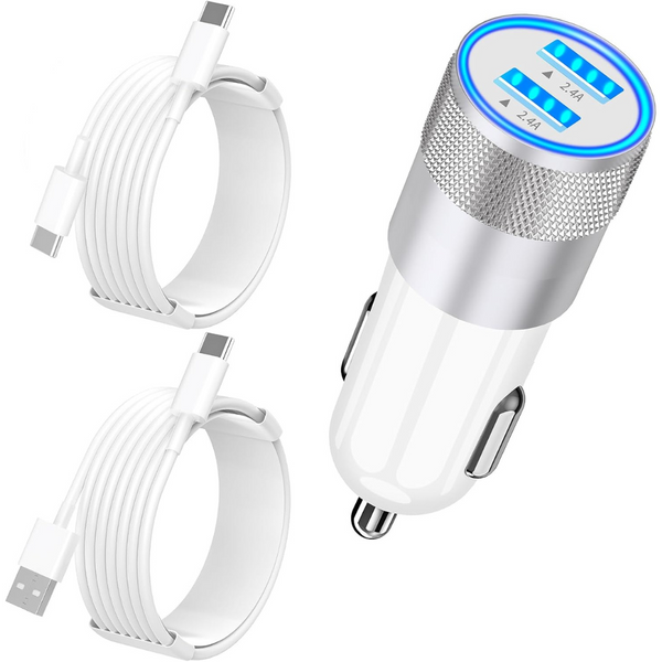 4.8A Dual iPhone 16 Fast Car Charger (Apple MFi Certified)