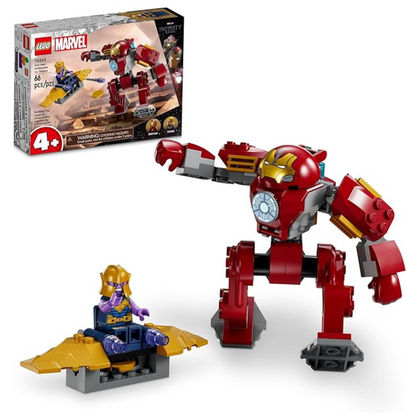 66-Piece LEGO Marvel Iron Man Hulkbuster Vs. Thanos (76263)