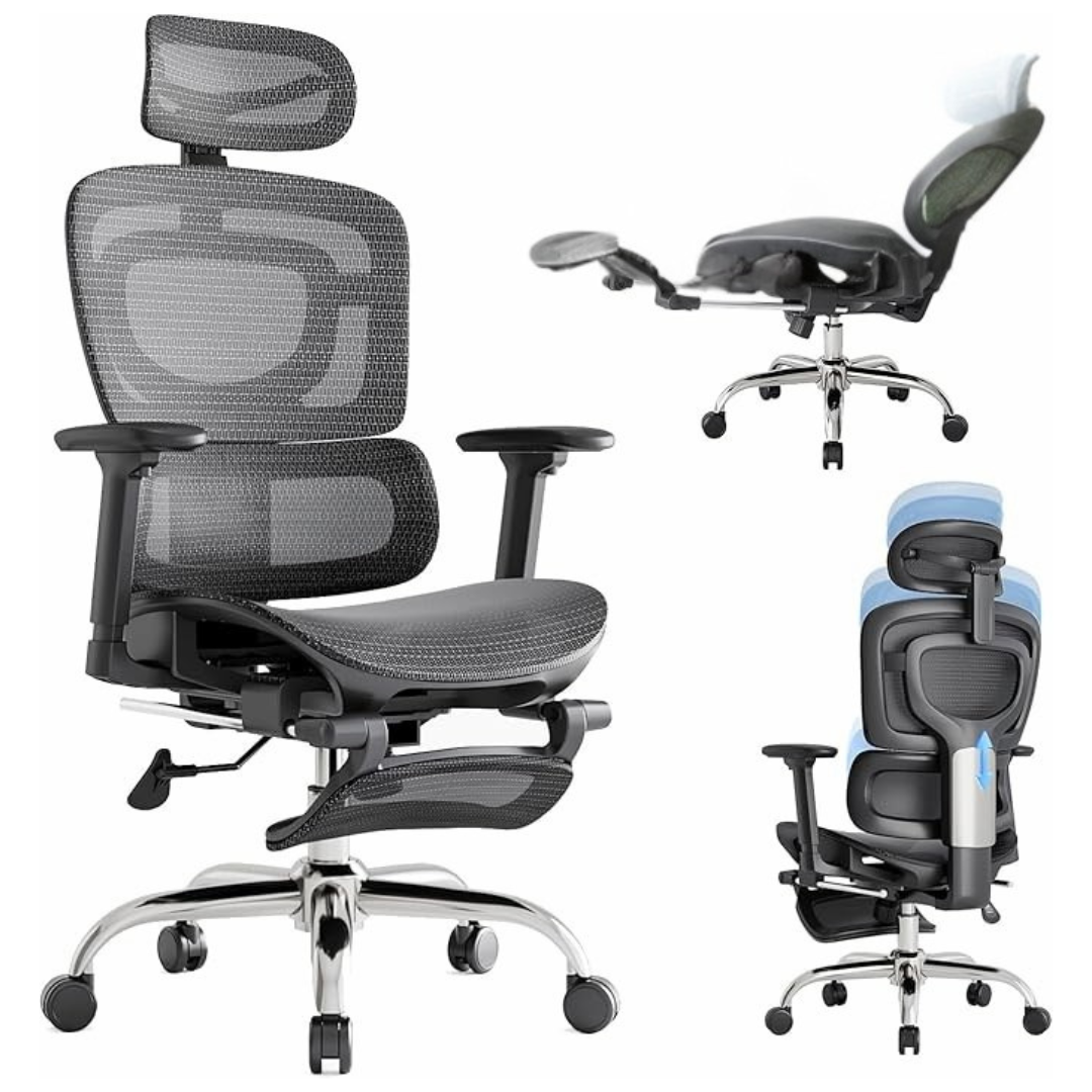 Ergonomic Breathable Mesh Office Chair With Lumbar Support