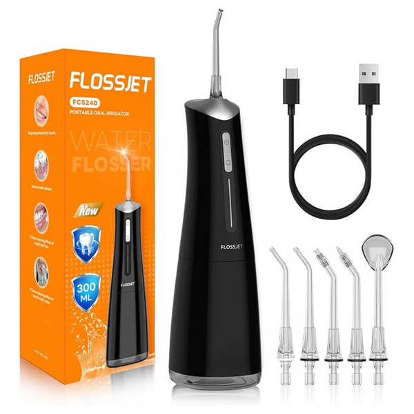 Flossjet Water Dental Flosser Teeth Pick Cordless Portable Oral Irrigator