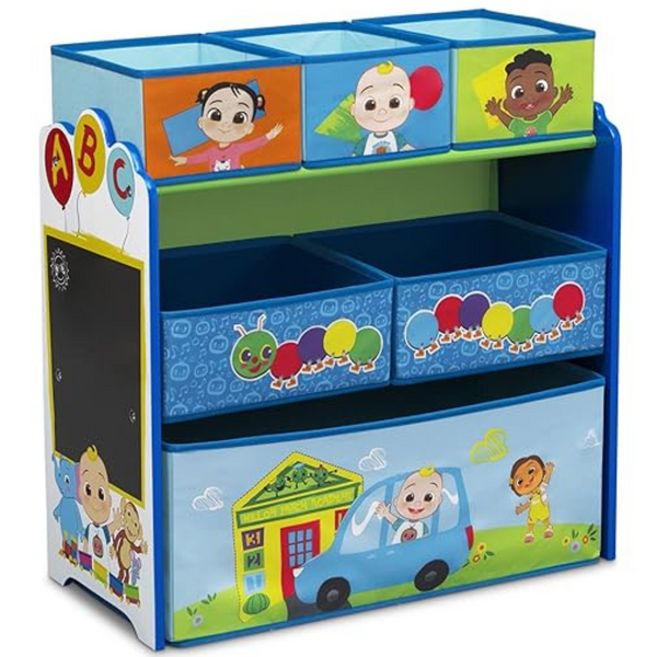 Delta Children Design & Store 6 Bin Toy Storage Organizer (CoComelon)