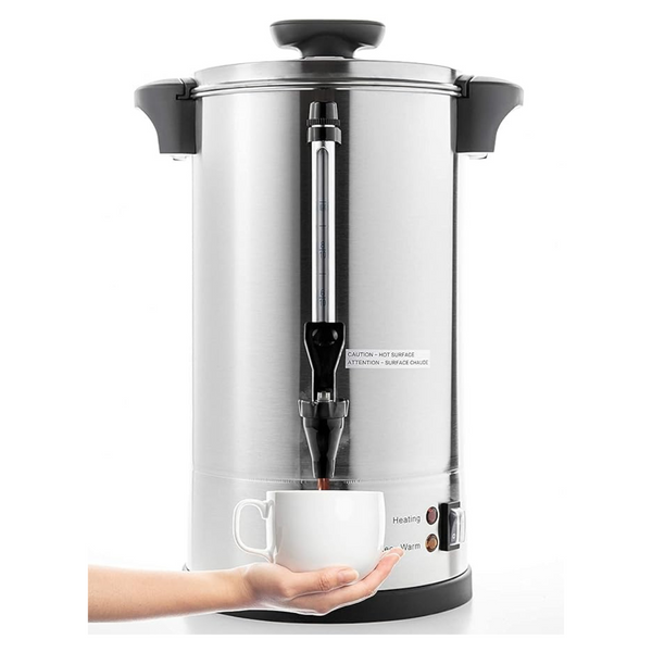 100-Cup SYBO 16L Stainless Steel Percolate Coffee Maker Hot Water Urn