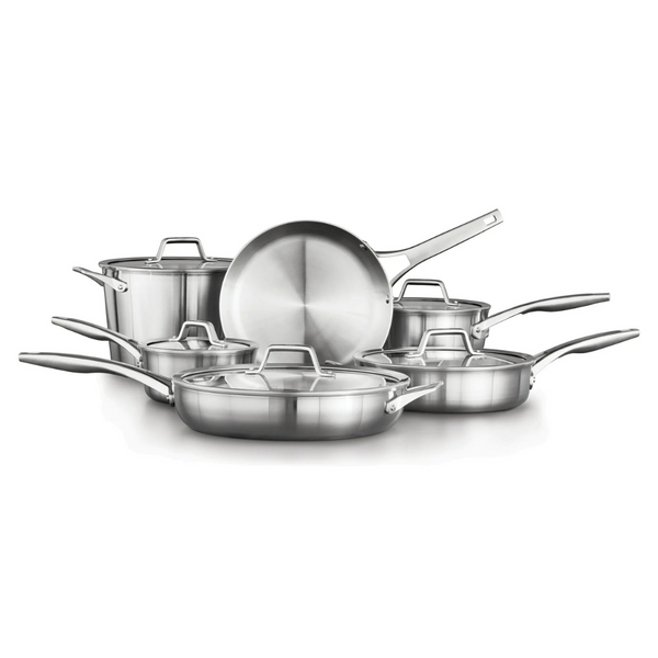 11-Piece Calphalon Premier Stainless Steel Cookware Set