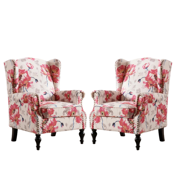 Evstati Christasha Set Of 2 29'' Wide Chair With Nailhead Trim And Arms