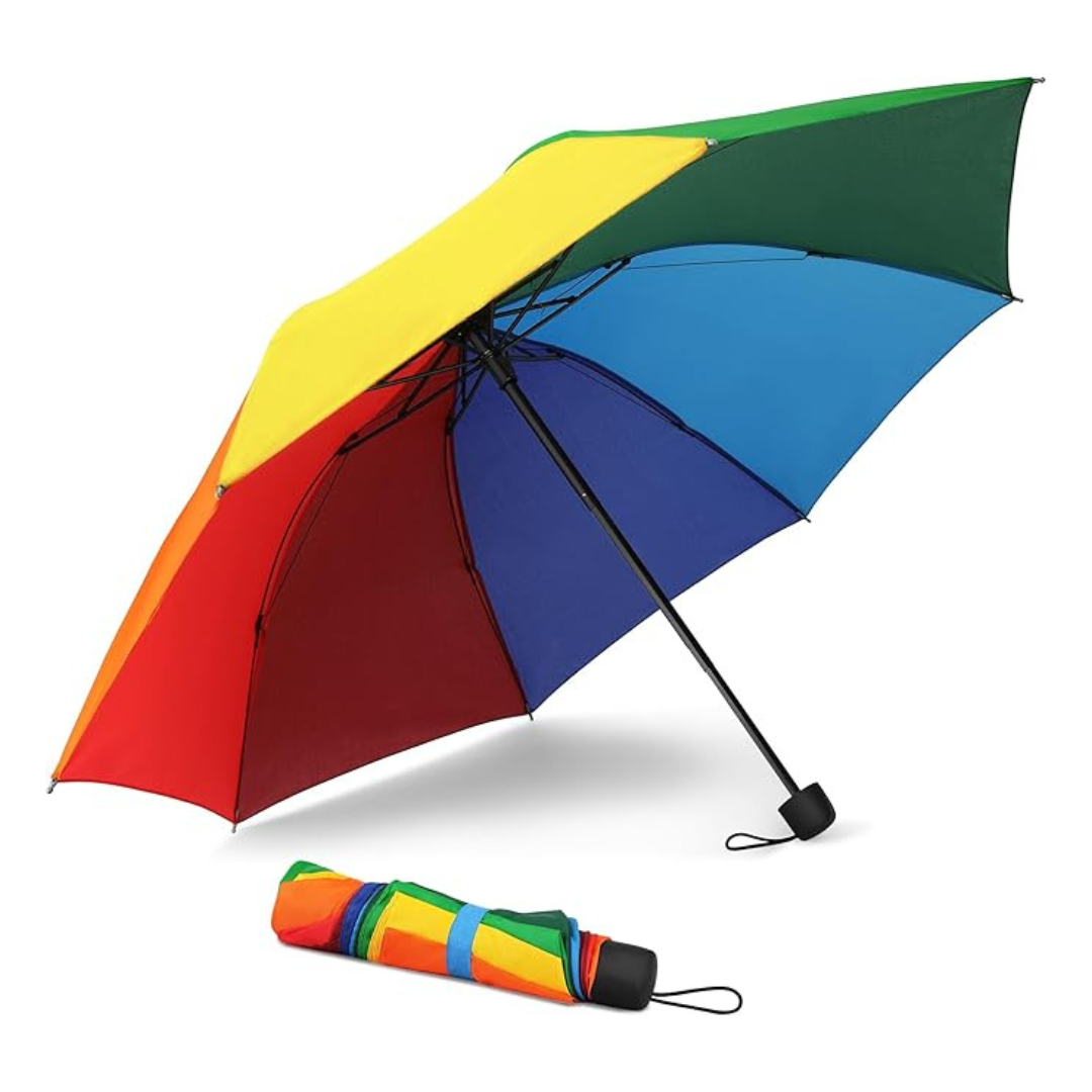 Ninemax Portable Folding Rainbow Lightweight Compact Umbrella