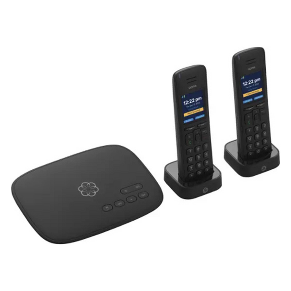 Ooma Telo Air Free Home Phone Service With 2 HD3 Handsets