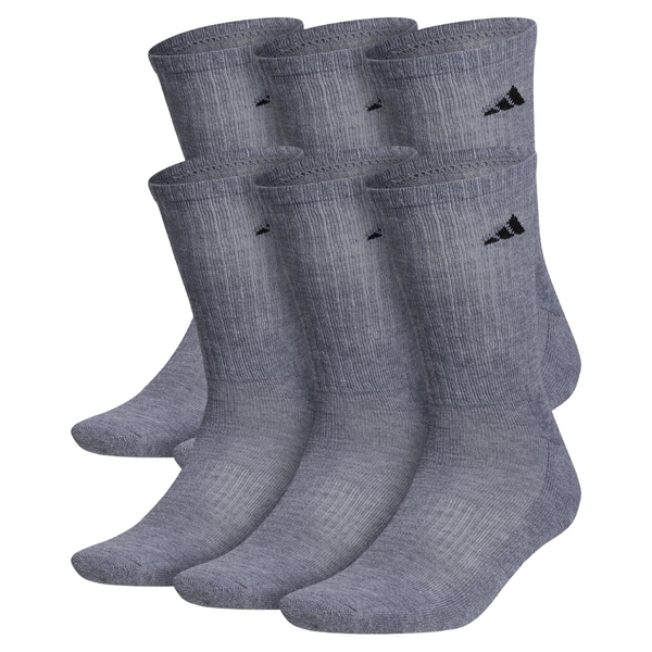 Adidas Athletic Cushioned Crew Socks (6 Pairs)