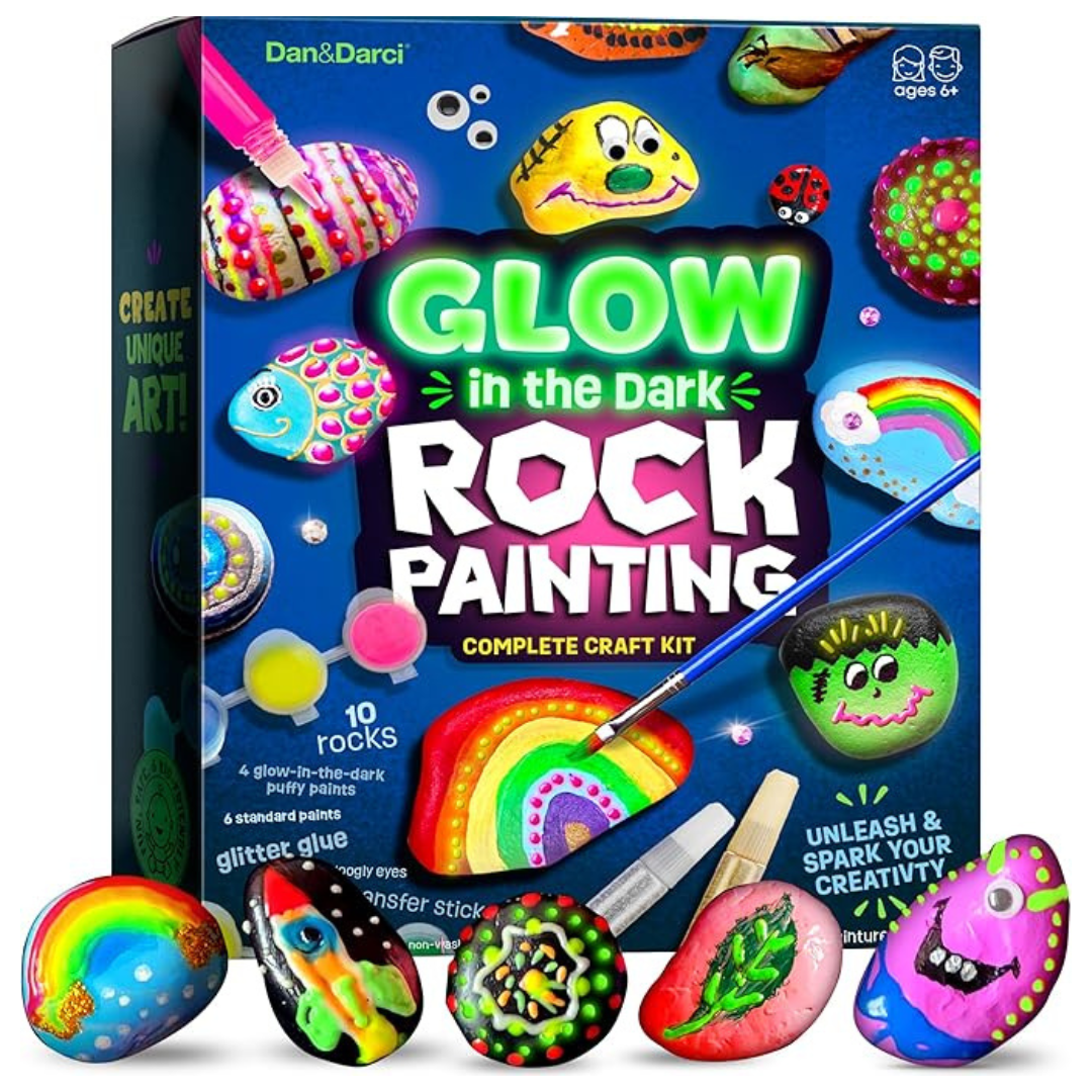 Dan&Darci Glow In The Dark Kids Rock Painting