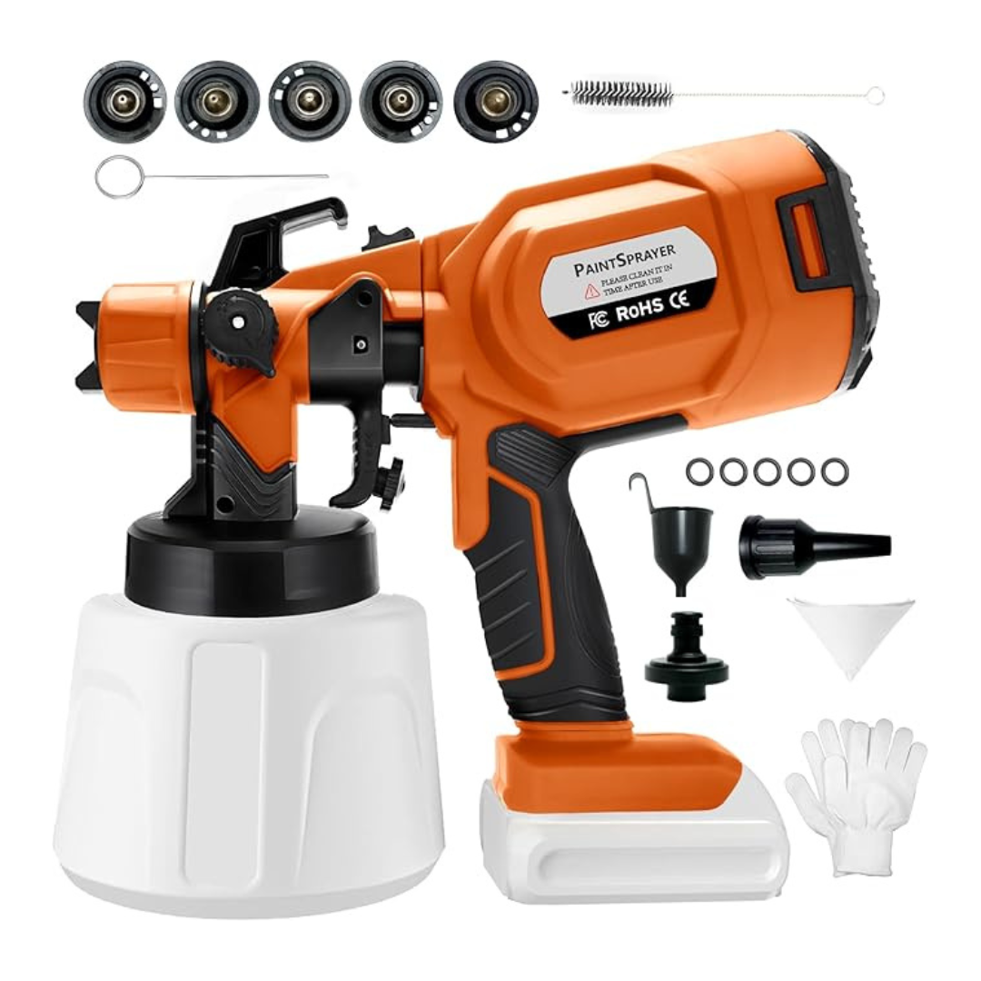 Cordless Handheld Electric Paint Sprayer Gun