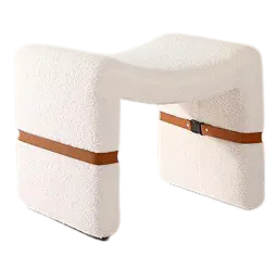 Sherpa M-Shaped Ottoman Foot Rest