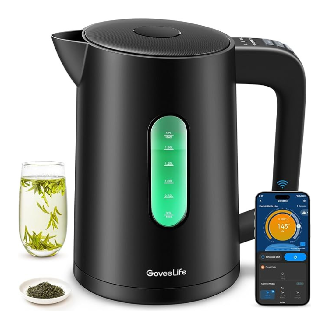 GoveeLife 1.7L Smart Electric Kettle With LED Indicator Lights