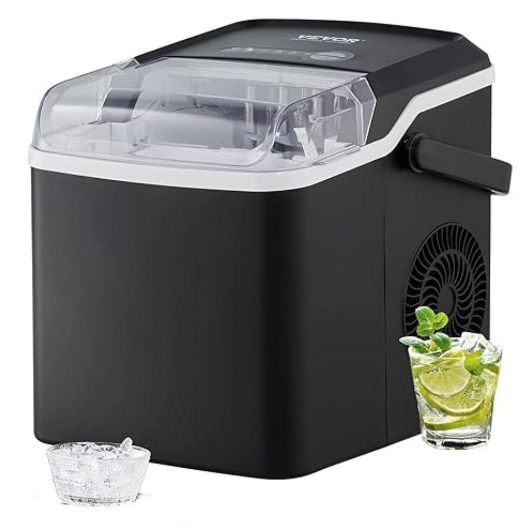 Vevor Self Cleaning Ice Maker Countertop With Scoop And Basket