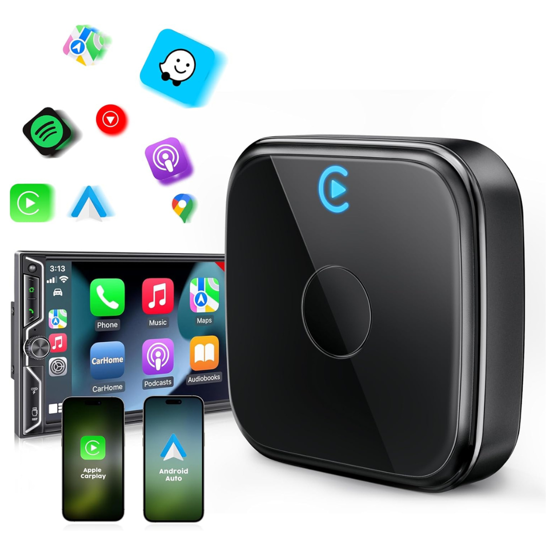 2-in-1 Wireless Carplay Adapter For iphone & Android