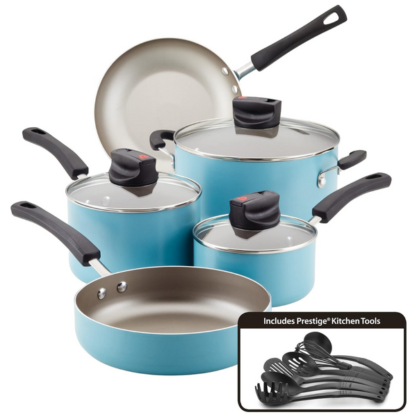 Farberware 14-Piece Smart Control Nonstick Cookware Pots And Pans Set