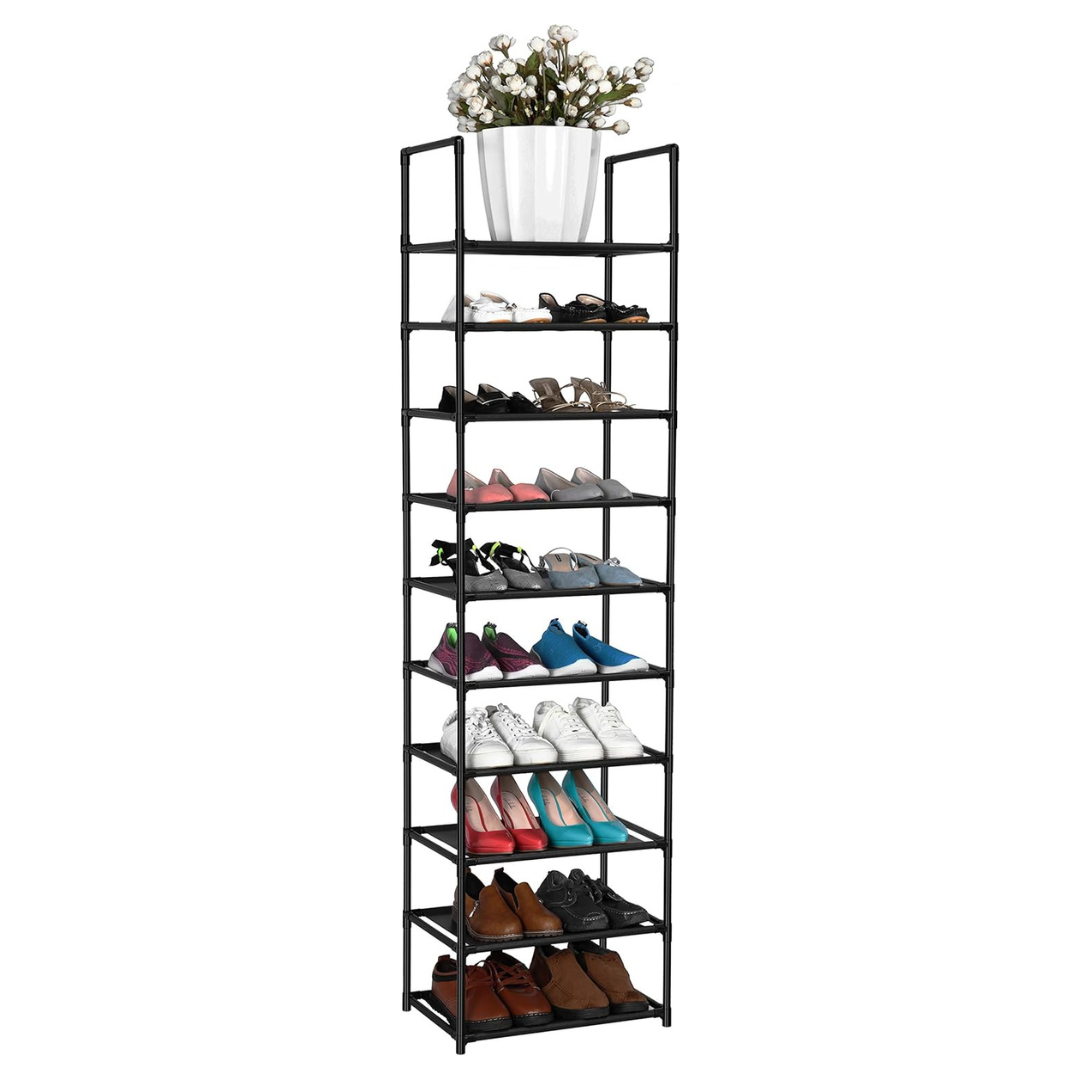 10-Tier Fiducial Home Shoe Rack With Up To 20-25 Pairs Of Shoe Capacity