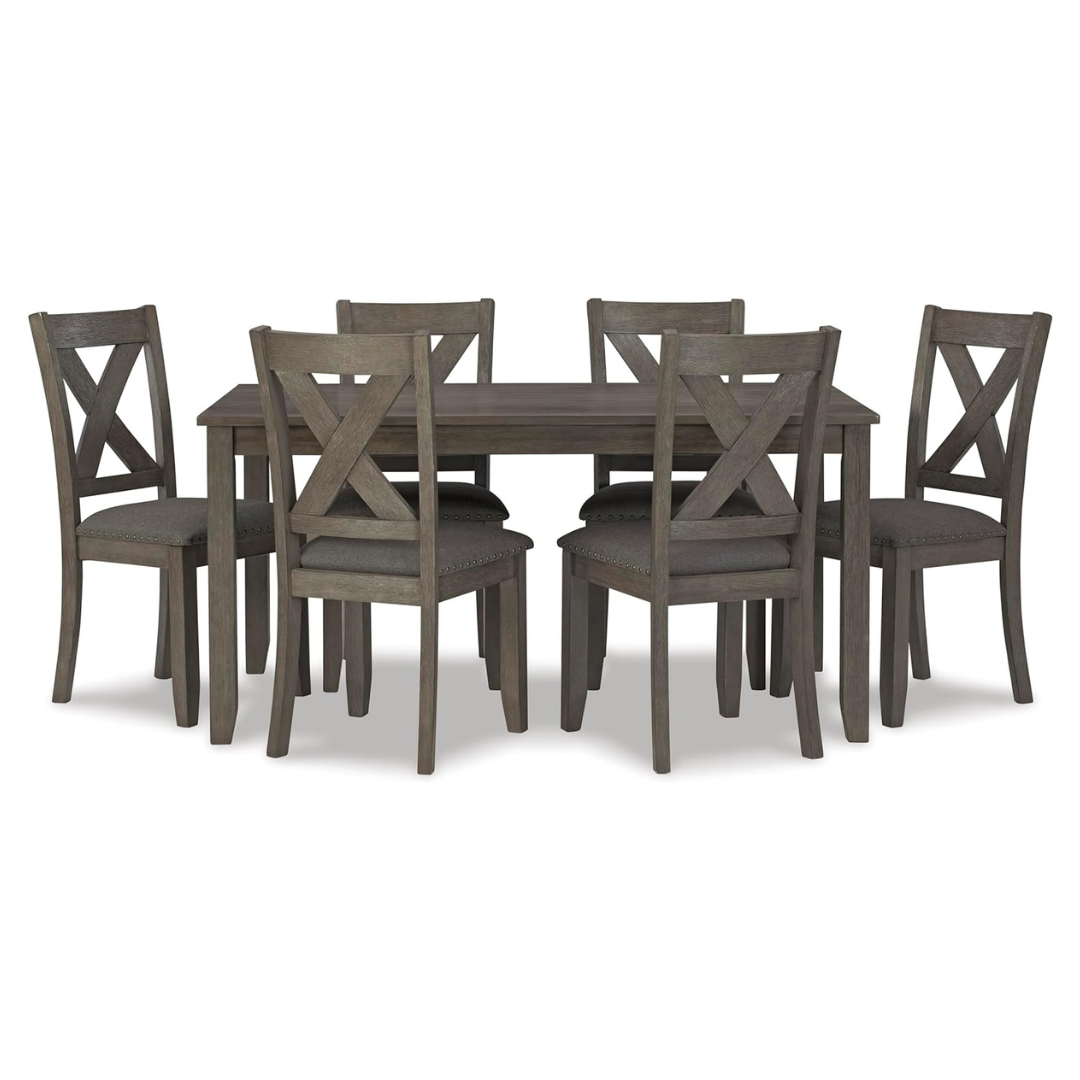 7-Piece Ashley Signature Design Caitbrook Rustic Dining Set