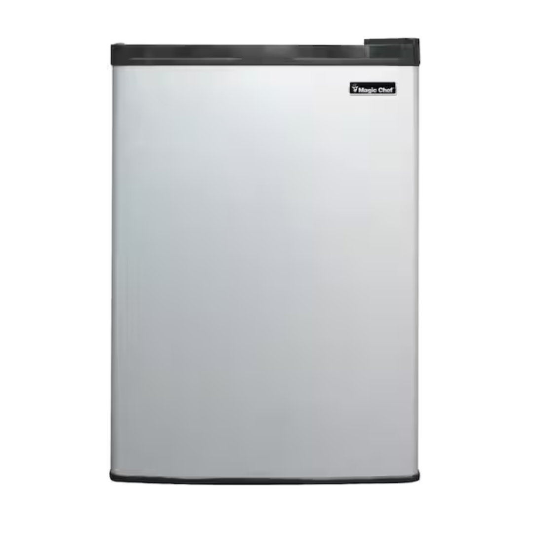 Magic Chef 2.6 cu. ft. Mini Fridge In Stainless Steel Look Without Freezer