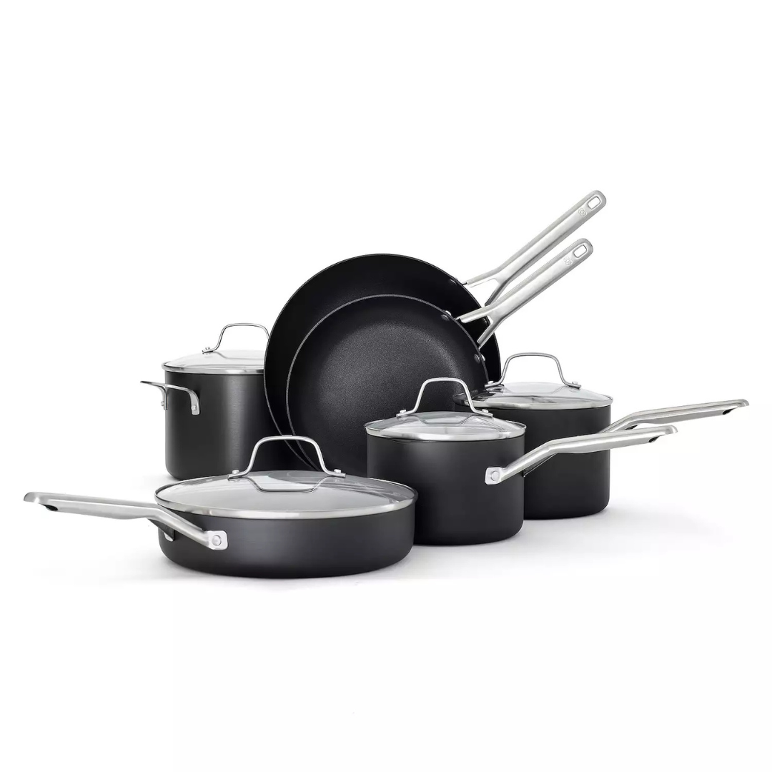 10-Piece Calphalon Classic Hard-Anodized Nonstick Cookware Set