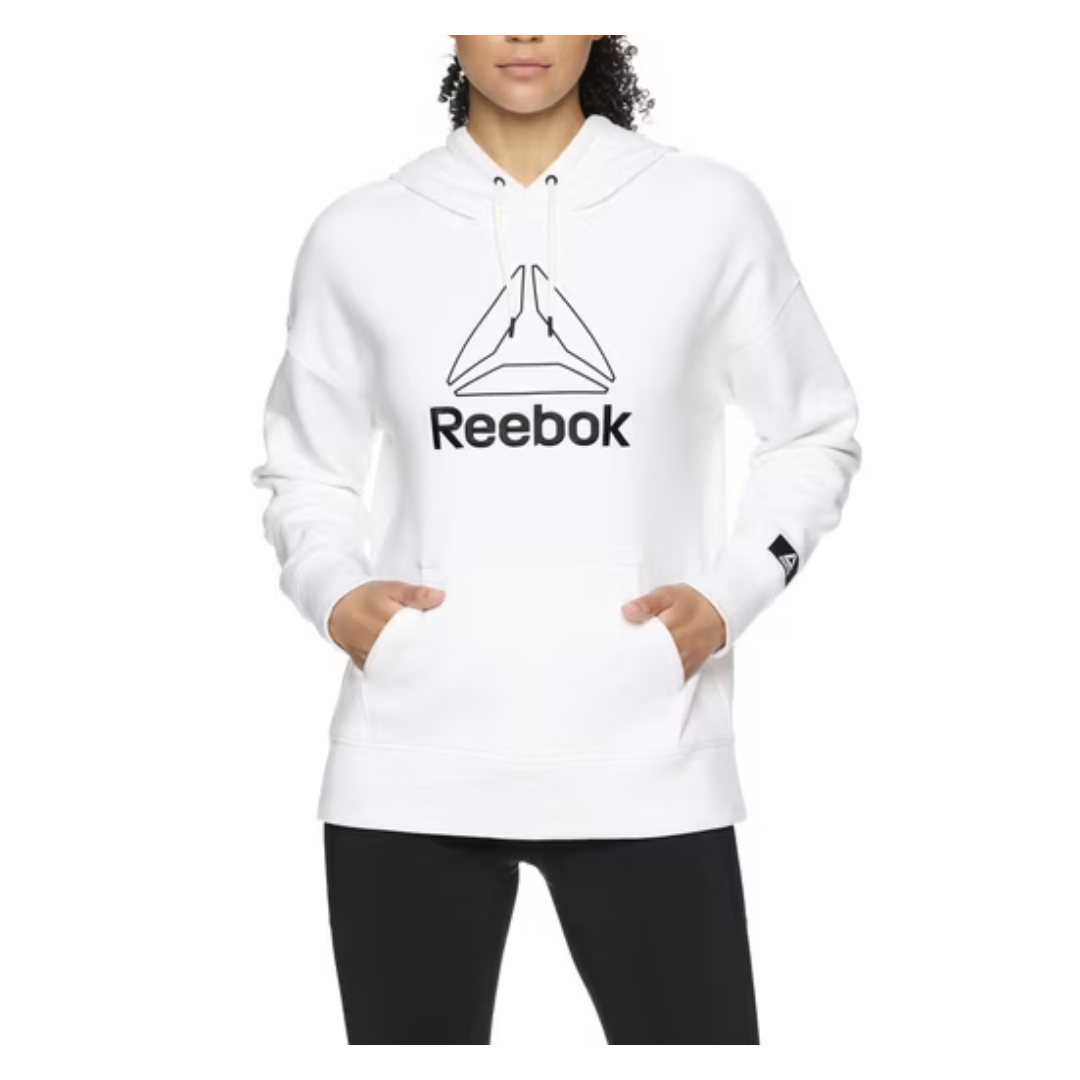 Reebok Women's and Women's Plus Large Logo Hoodie With Pocket