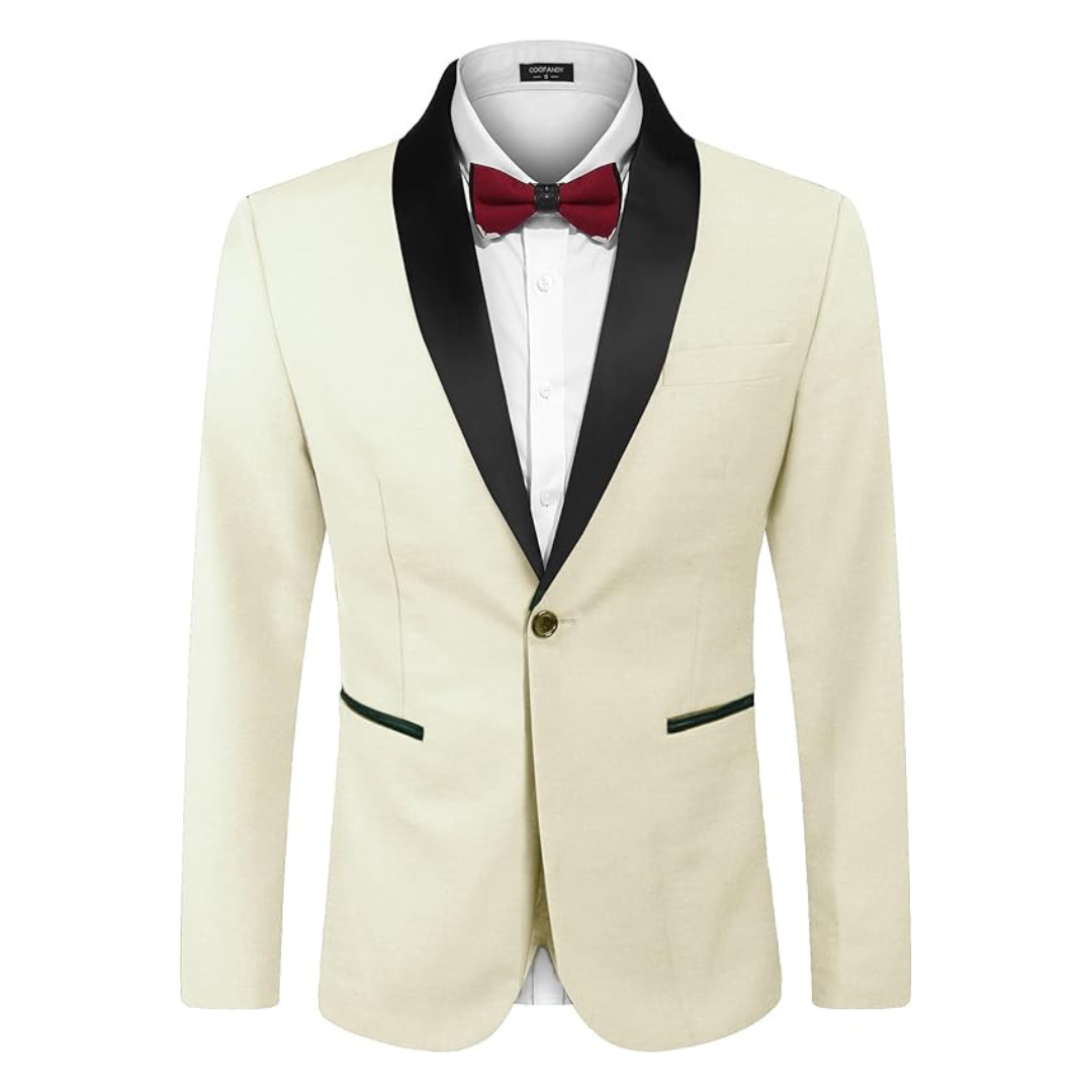 Coofandy Men's Wedding One Button Blazer