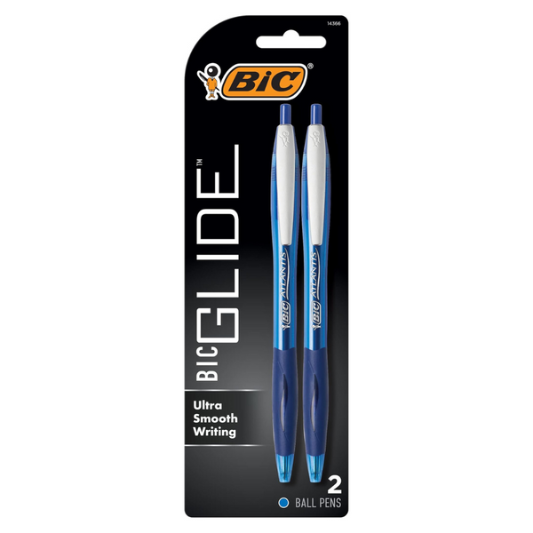 2-Count BIC Atlantis Original Retractable Ball Pen, Medium Point