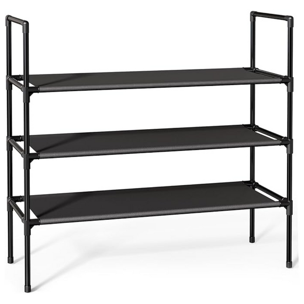 Sakugi 3-Tier Non-Woven Fabric X-Large Shoe Organizer Rack