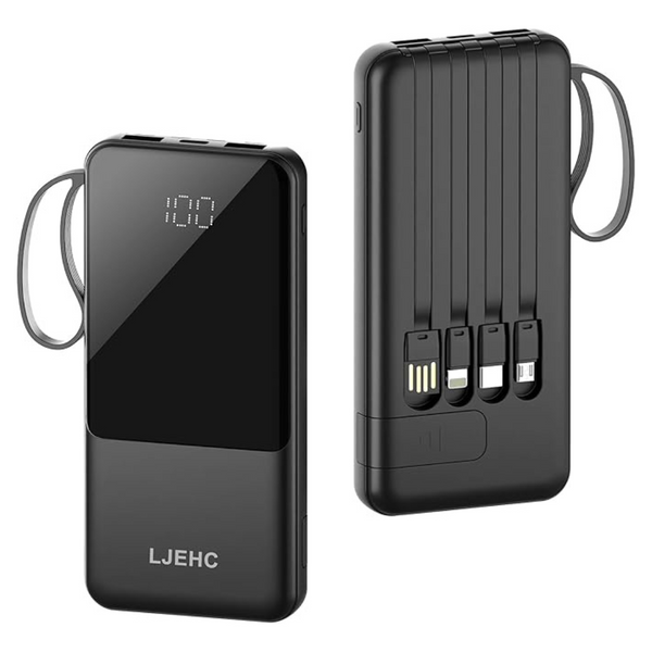 LJEHC 10000mAh Portable Power Bank With 5 USB Charging Ports