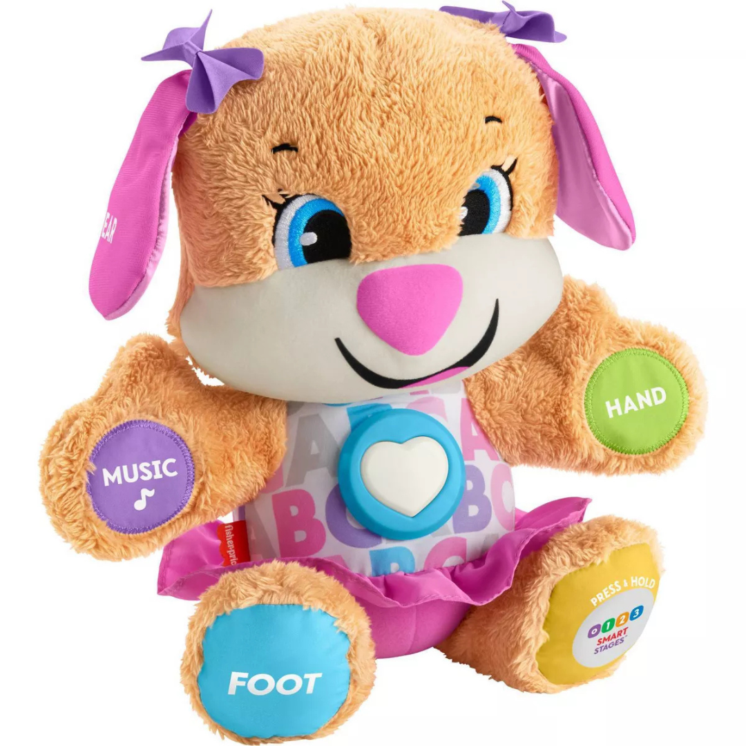 Fisher-Price Kids Laugh & Learn Stages Sis Musical Plush Toy W/ Lights